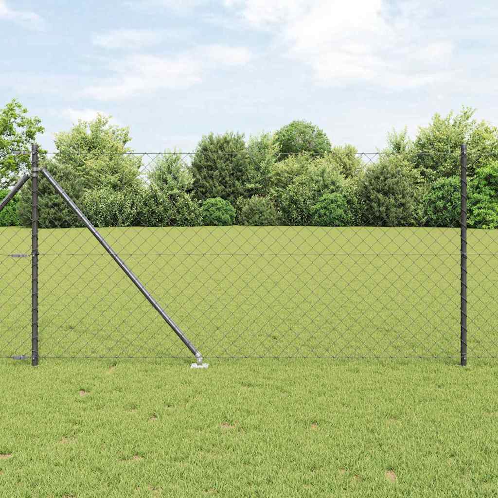 vidaXL Ogrodzenie z drutu spawanego z kolcami 10 x 1 m (S x W)