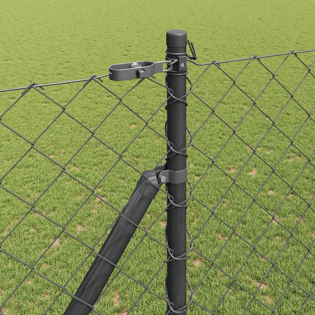 vidaXL Ogrodzenie z drutu spawanego z kolcami 10 x 1,5 m (S x W)
