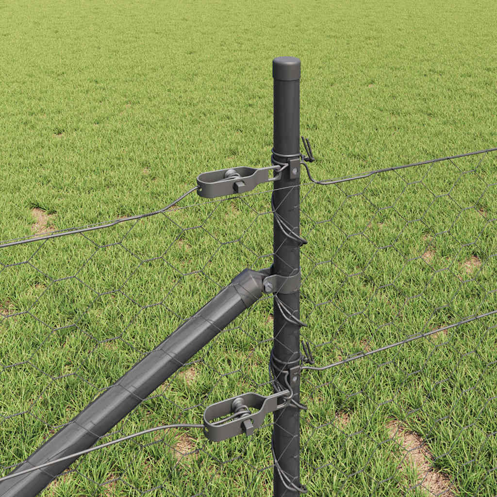 vidaXL Ogrodzenie z drutu spawanego z kolcami 25 x 1 m (S x W)