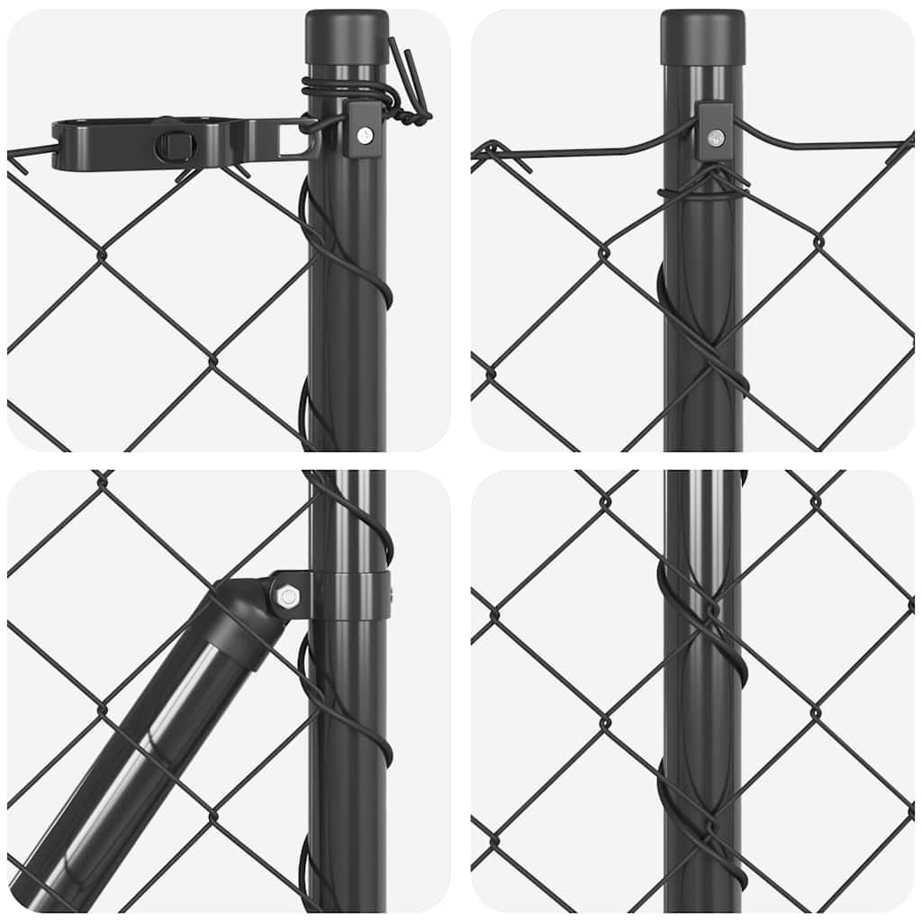 vidaXL Ogrodzenie z drutu spawanego z kolcami 25 x 0,8 m (S x W)