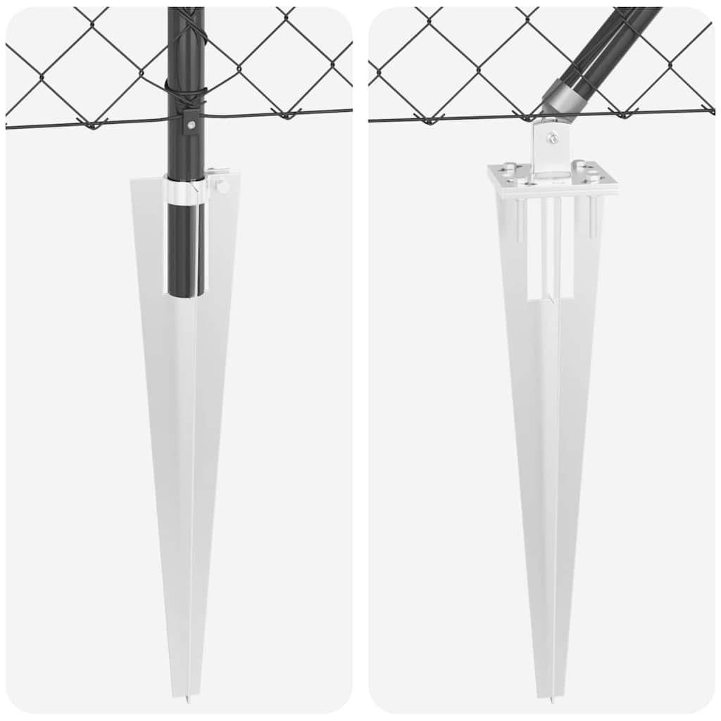 vidaXL Ogrodzenie z drutu spawanego z kolcami 25 x 0,8 m (S x W)