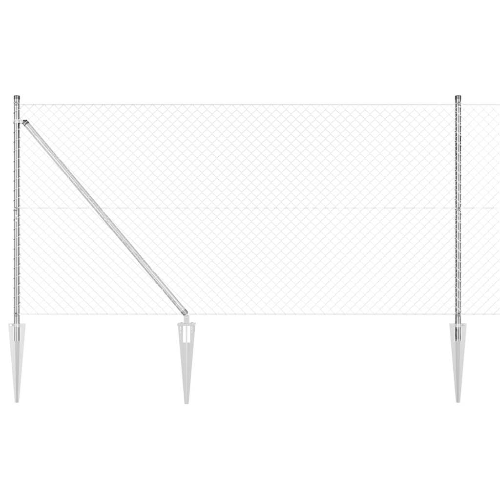 vidaXL Ogrodzenie z drutu spawanego z kolcami 10 x 1,2 m (S x W)