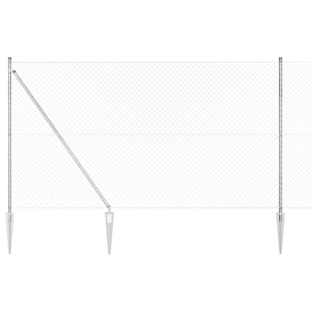 vidaXL Ogrodzenie z drutu spawanego z kolcami 10 x 1,6 m (S x W)