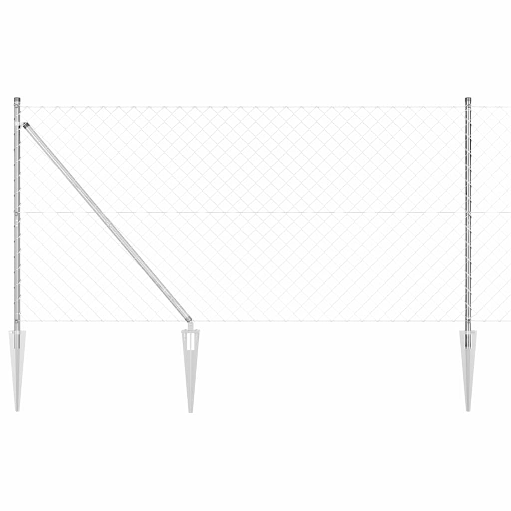 vidaXL Ogrodzenie z drutu spawanego z kolcami 10 x 1,2 m (S x W)