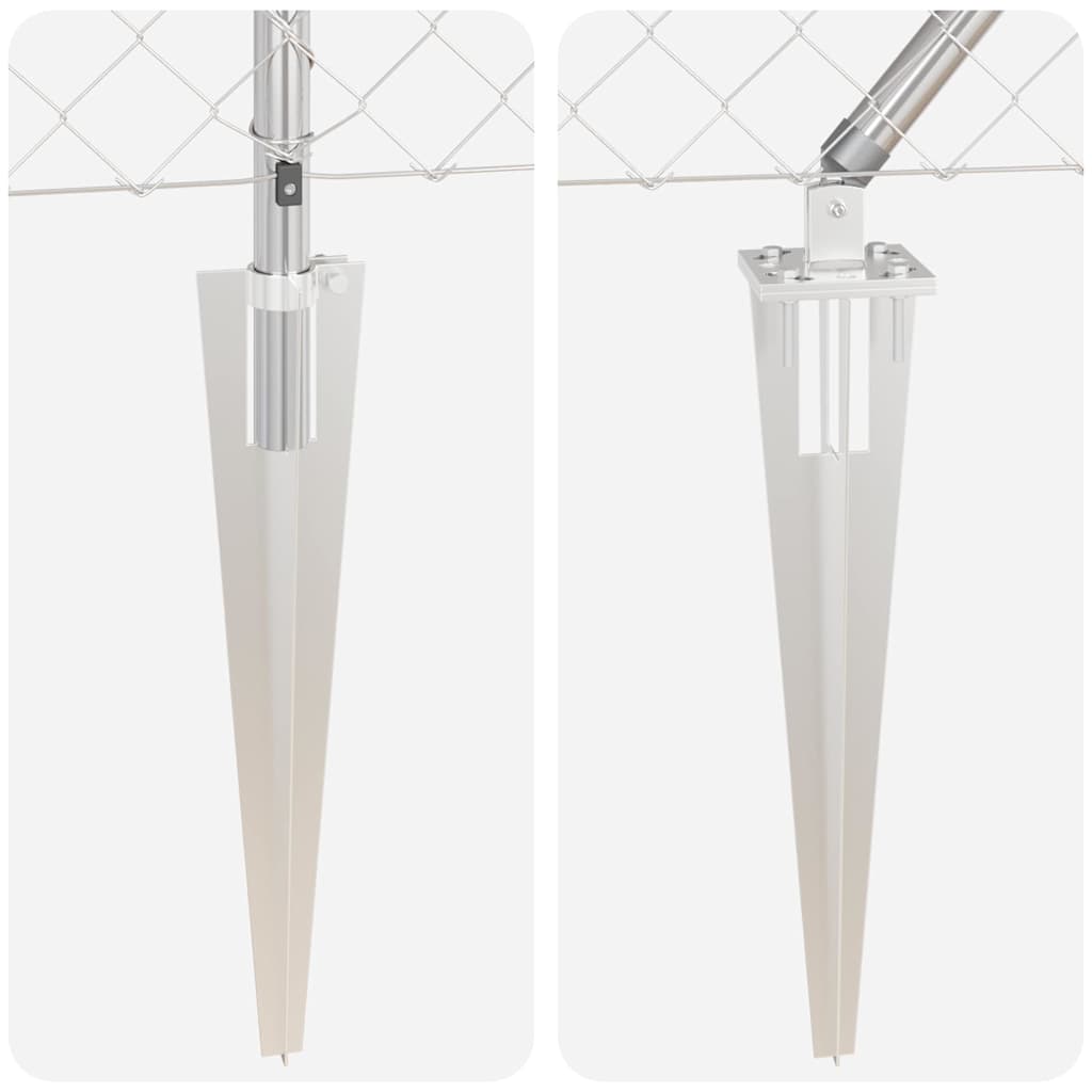 vidaXL Ogrodzenie z drutu spawanego z kolcami 10 x 1,5 m (S x W)