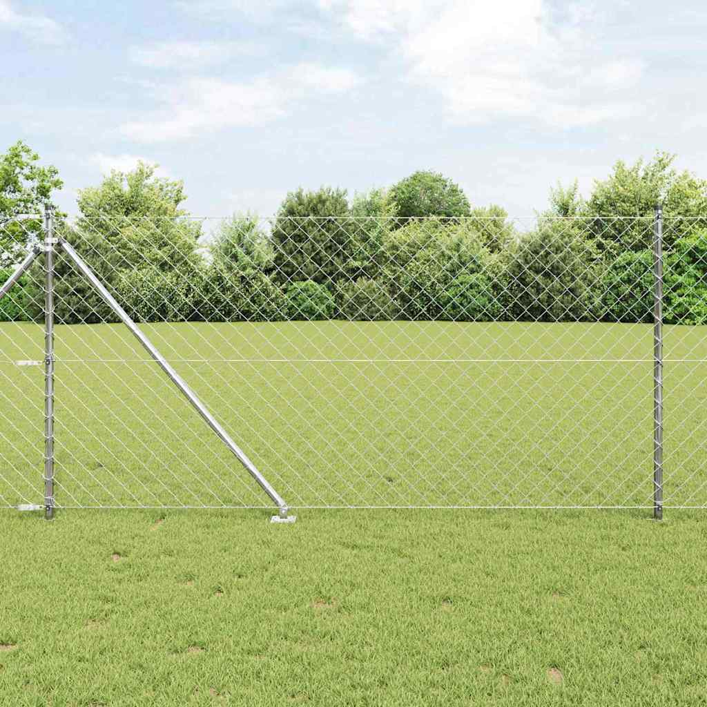 vidaXL Ogrodzenie z drutu spawanego z kolcami 25 x 1 m (S x W)