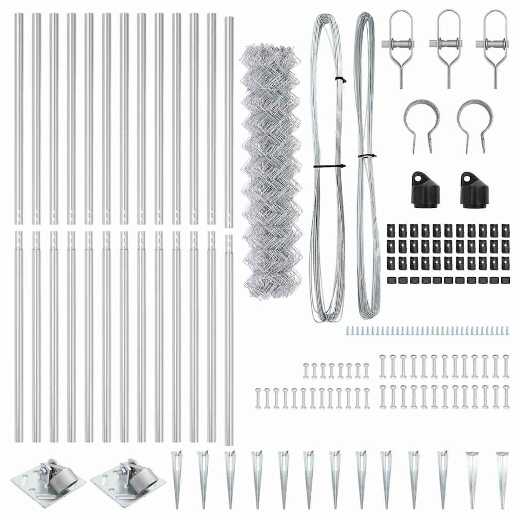 vidaXL Ogrodzenie z drutu spawanego z kolcami 25 x 1,2 m (S x W)
