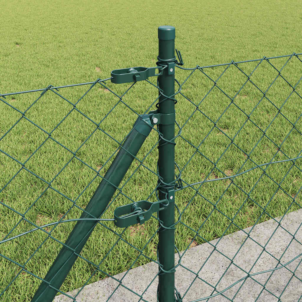 vidaXL Ogrodzenie z drutu spawanego z betonową podstawą