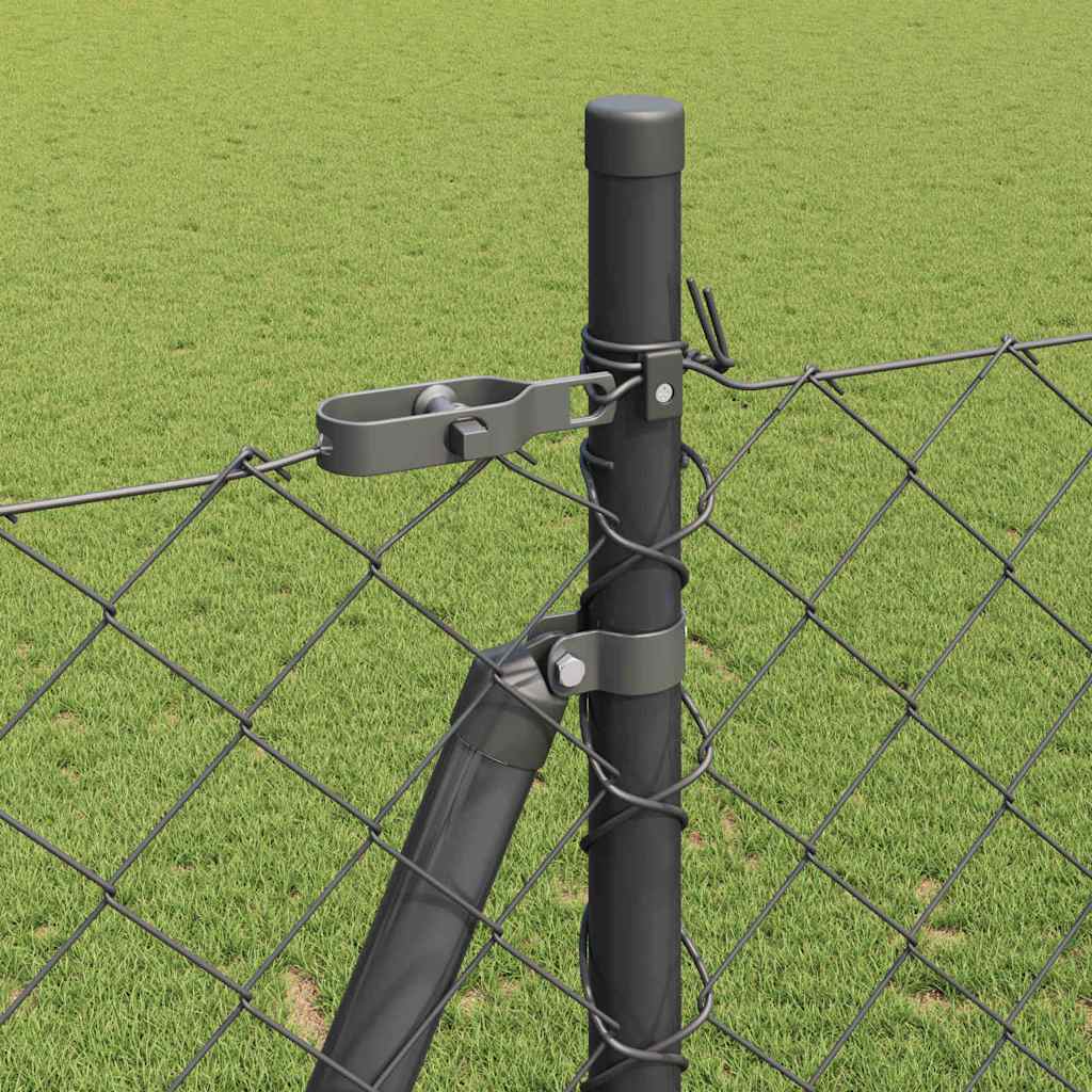 vidaXL Ogrodzenie z drutu spawanego z betonową podstawą