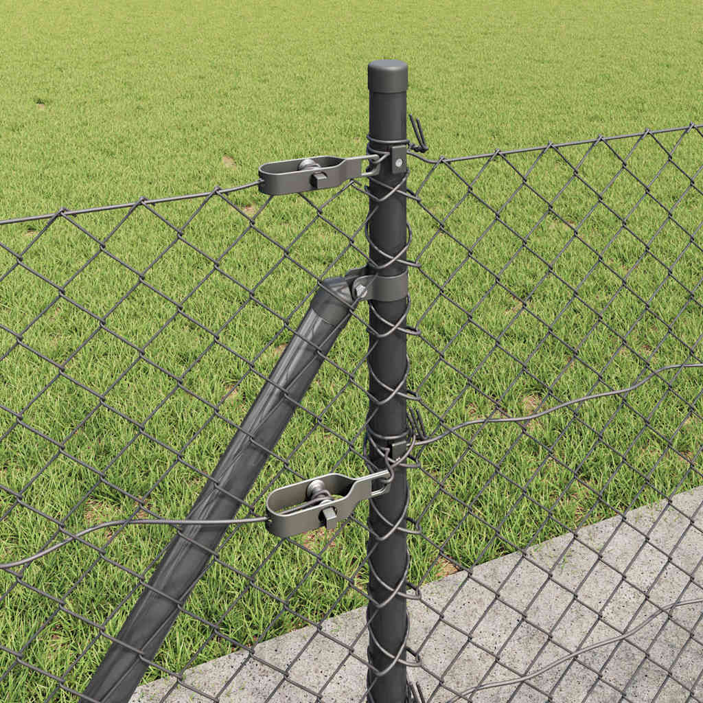 vidaXL Ogrodzenie z drutu spawanego z betonową podstawą