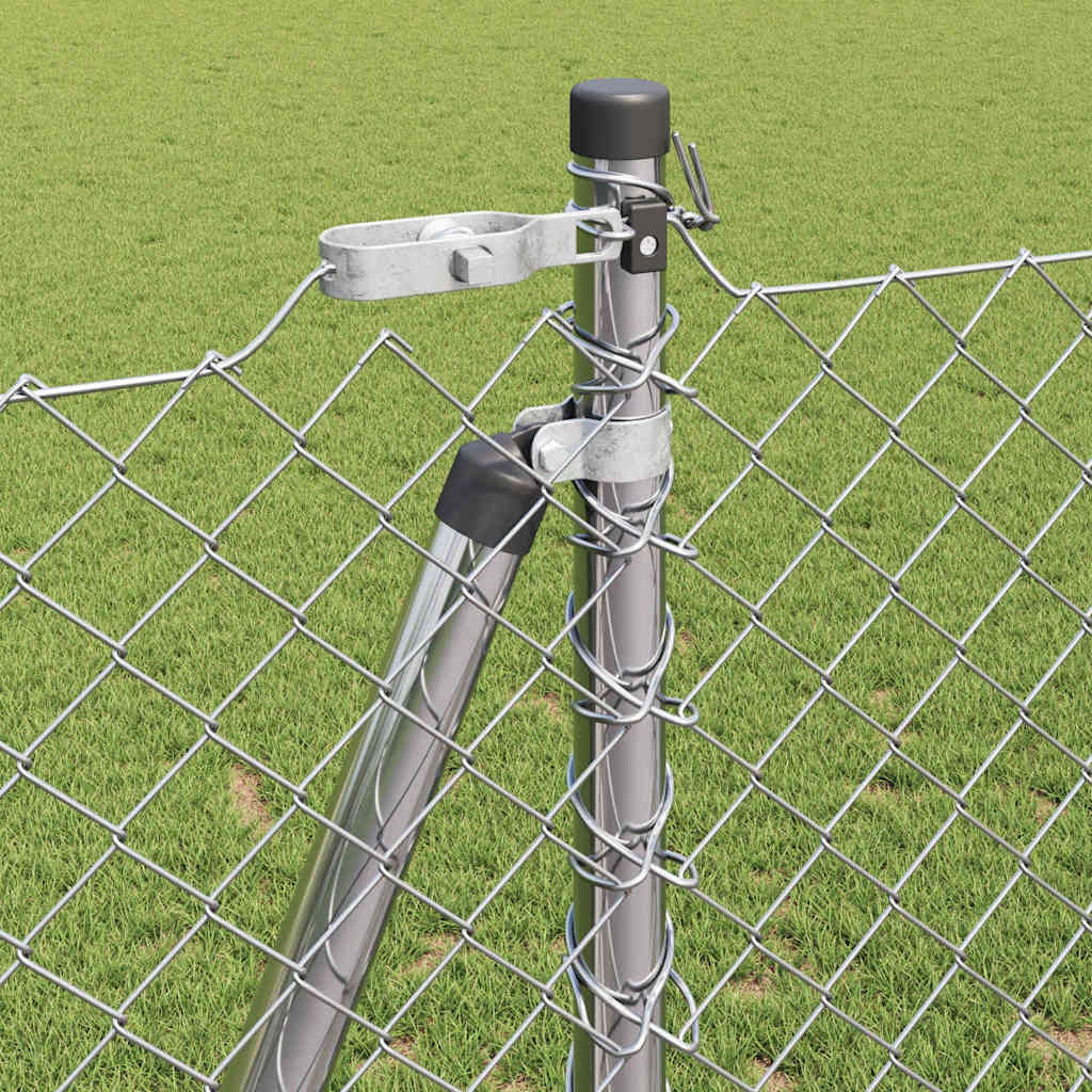 vidaXL Ogrodzenie z drutu spawanego z betonową podstawą