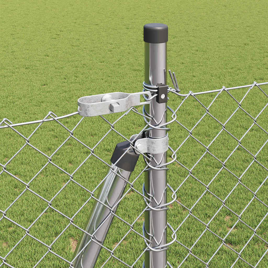vidaXL Ogrodzenie z drutu spawanego z betonową podstawą
