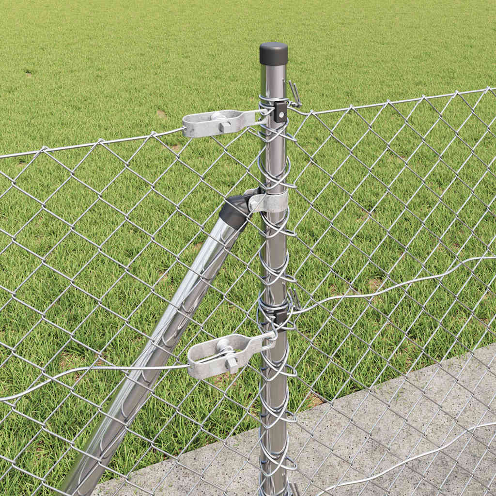 vidaXL Ogrodzenie z drutu spawanego z betonową podstawą