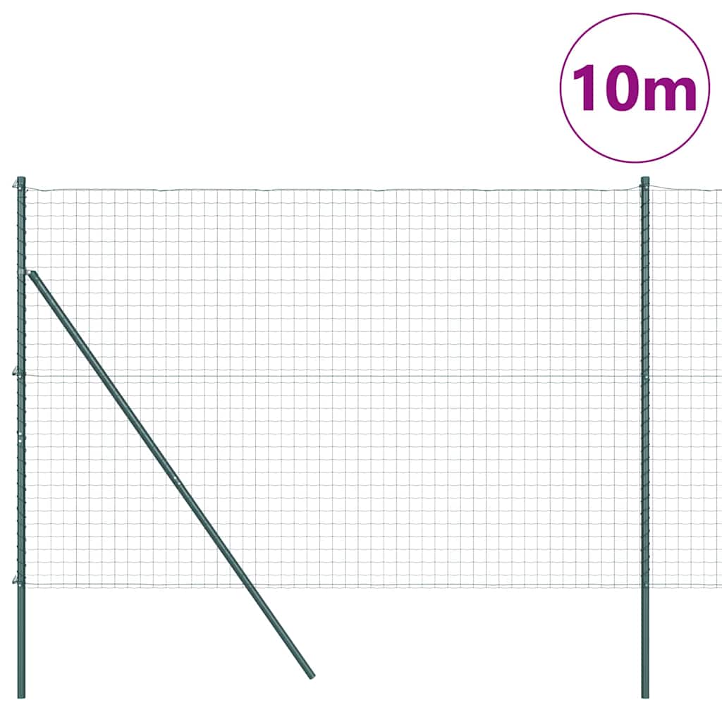 vidaXL Ogrodzenie spawane do mocowania w gruncie 10 x 1,5 m (S x W)