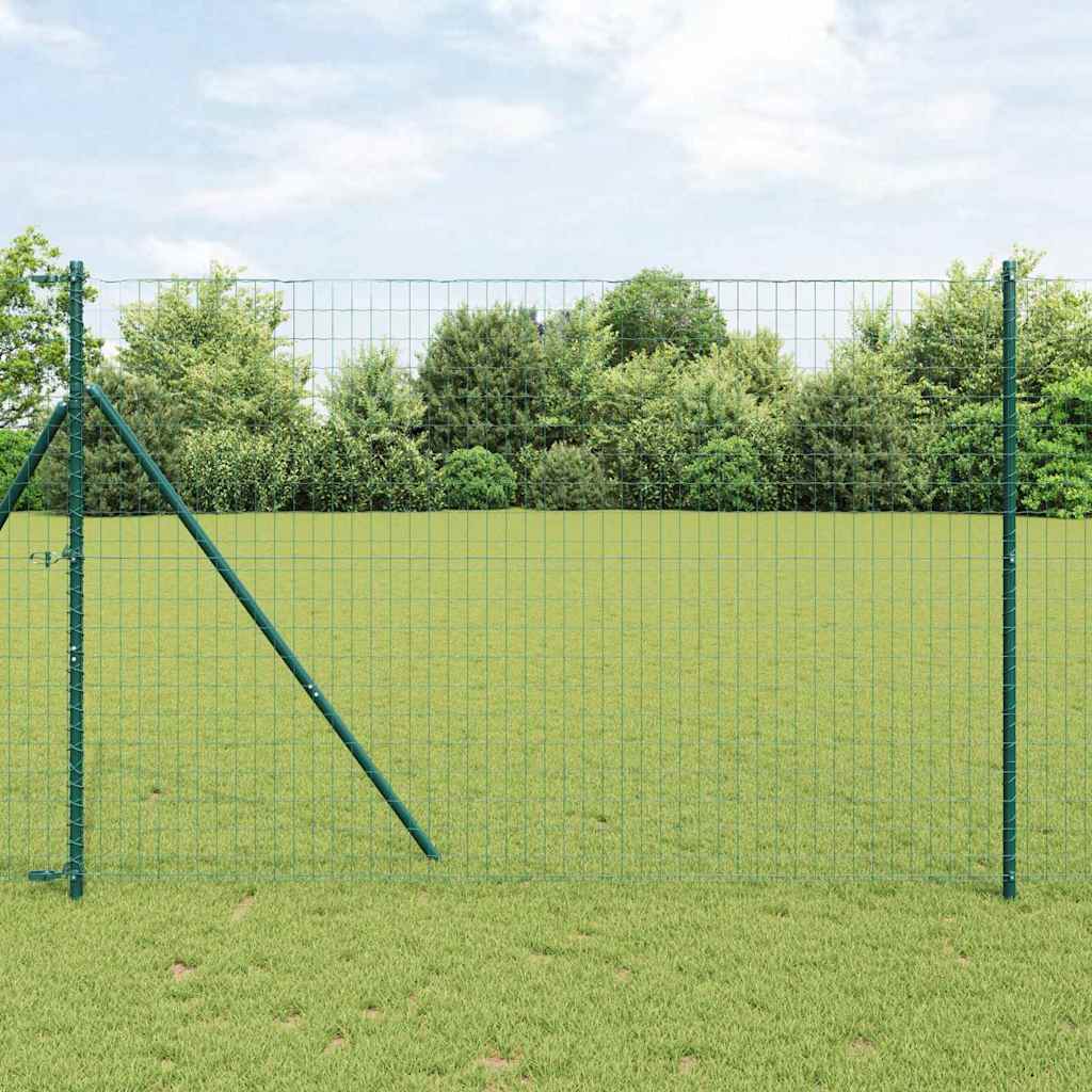 vidaXL Ogrodzenie spawane do mocowania w gruncie 10 x 1,5 m (S x W)