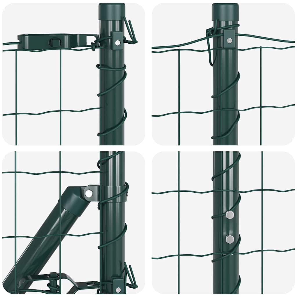 vidaXL Ogrodzenie spawane do mocowania w gruncie 10 x 1,6 m (S x W)