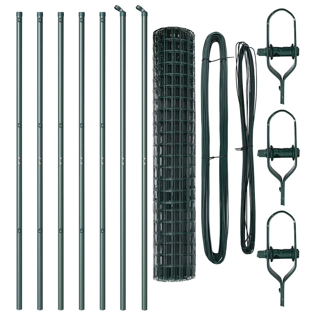 vidaXL Ogrodzenie spawane do mocowania w gruncie 10 x 1,6 m (S x W)