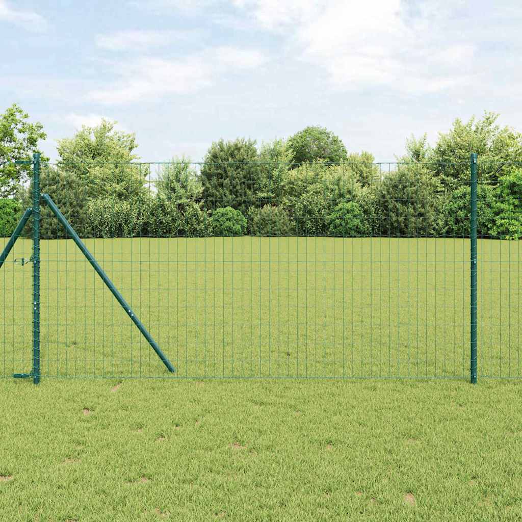 vidaXL Ogrodzenie spawane do mocowania w gruncie 10 x 1,2 m (S x W)