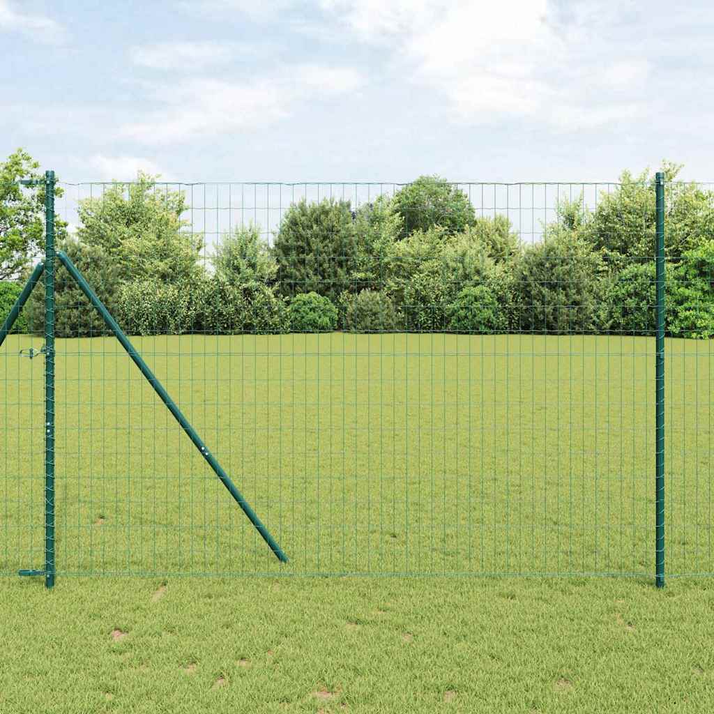 vidaXL Ogrodzenie spawane do mocowania w gruncie 10 x 1,5 m (S x W)