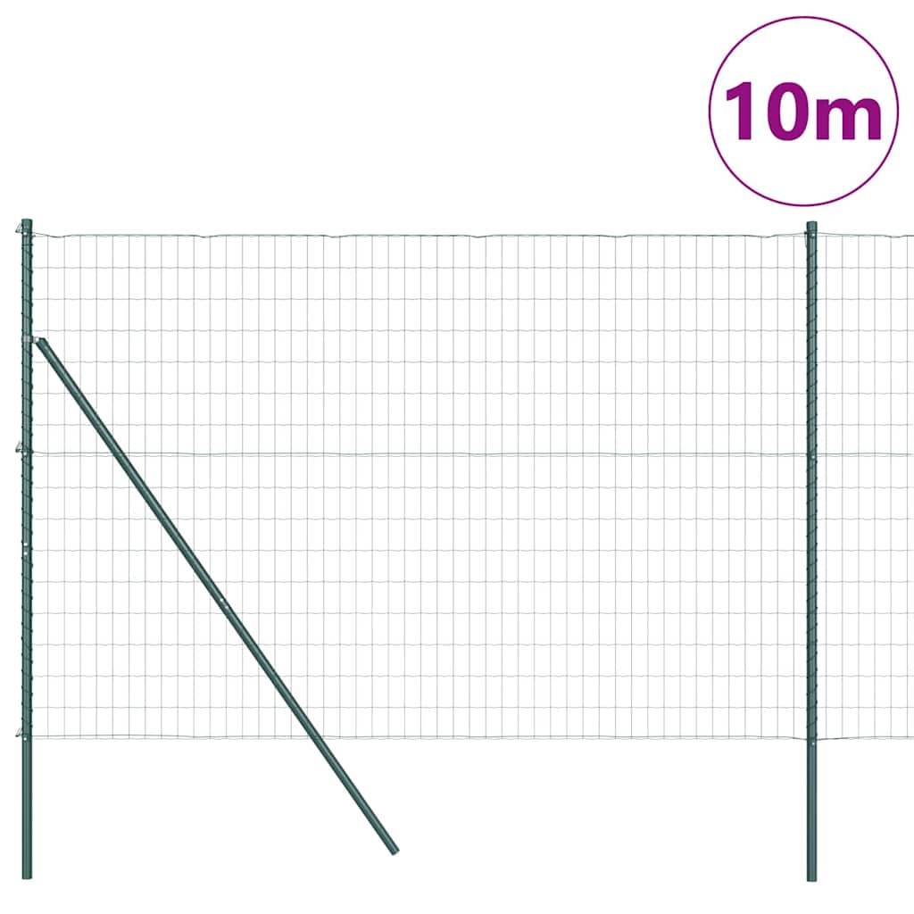vidaXL Ogrodzenie spawane do mocowania w gruncie 10 x 1,5 m (S x W)