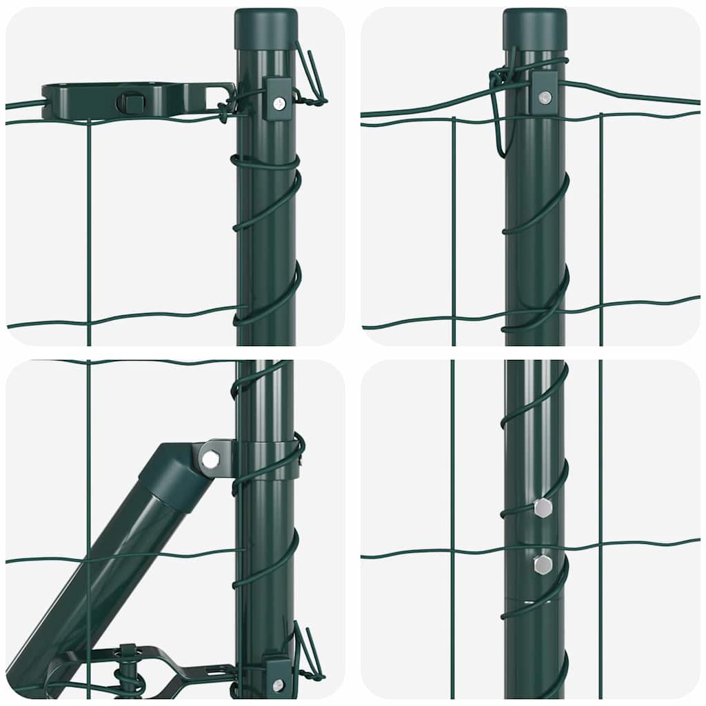 vidaXL Ogrodzenie spawane do mocowania w gruncie 10 x 1,4 m (S x W)