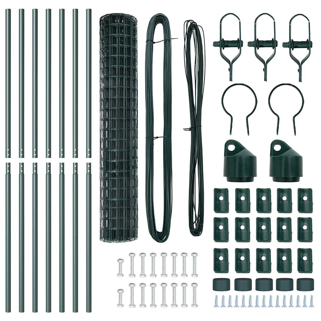vidaXL Ogrodzenie spawane do mocowania w gruncie 10 x 1,5 m (S x W)