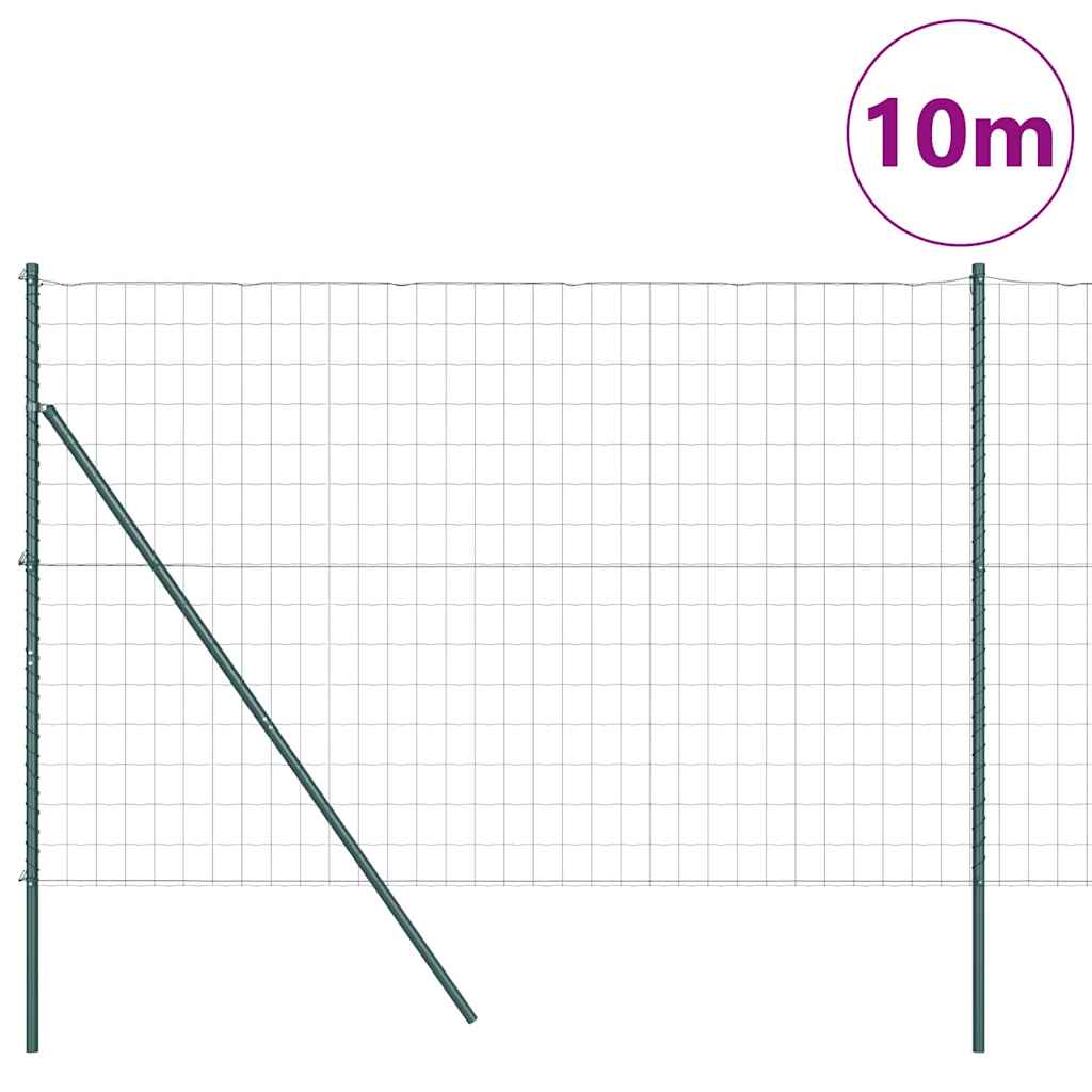 vidaXL Ogrodzenie spawane do mocowania w gruncie 10 x 1,6 m (S x W)