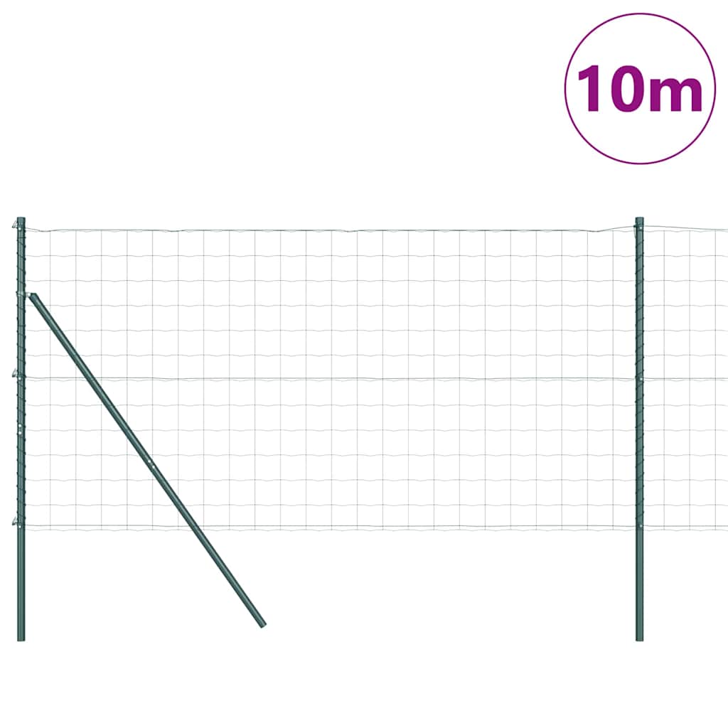 vidaXL Ogrodzenie spawane do mocowania w gruncie 10 x 1,2 m (S x W)