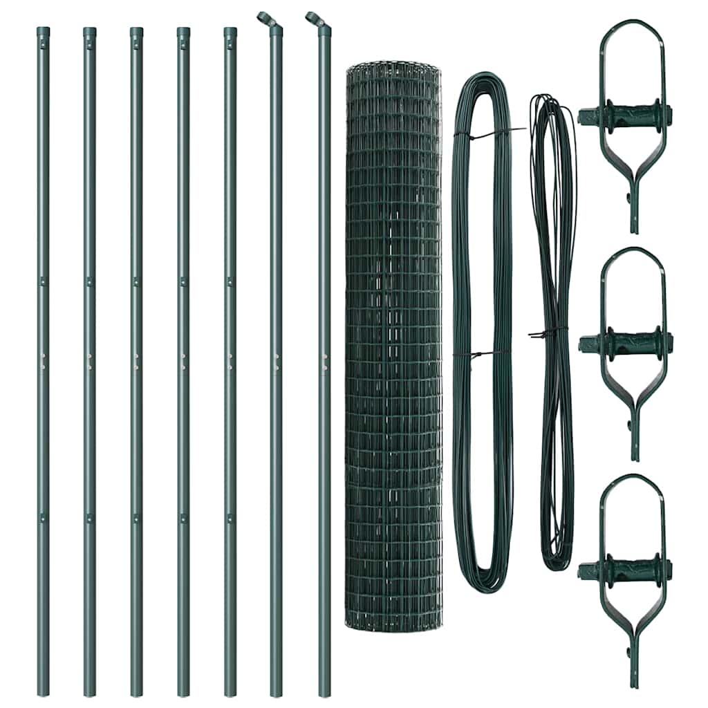 vidaXL Ogrodzenie spawane do mocowania w gruncie 10 x 1,6 m (S x W)