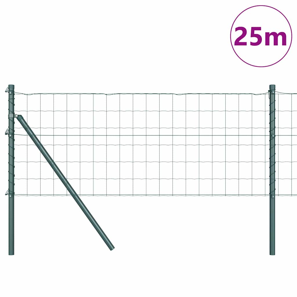 vidaXL Ogrodzenie spawane do mocowania w gruncie 25 x 0,8 m (S x W)