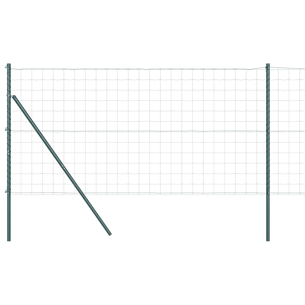 vidaXL Ogrodzenie spawane do mocowania w gruncie 25 x 1,2 m (S x W)