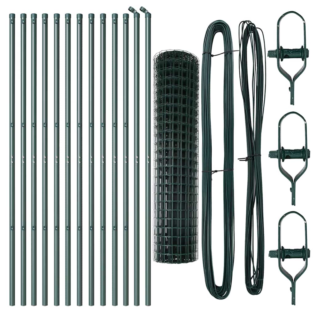 vidaXL Ogrodzenie spawane do mocowania w gruncie 25 x 1,2 m (S x W)