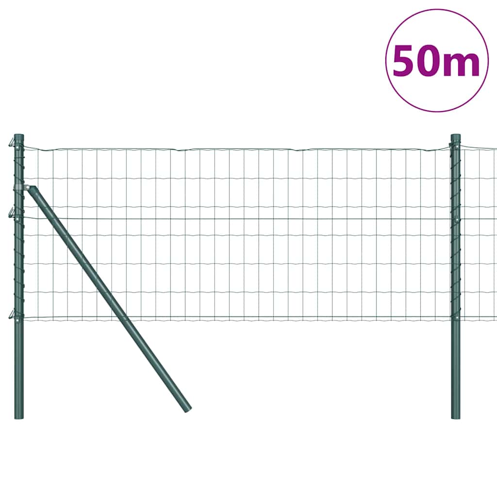 vidaXL Ogrodzenie spawane do mocowania w gruncie 50 x 0,4 m (S x W)