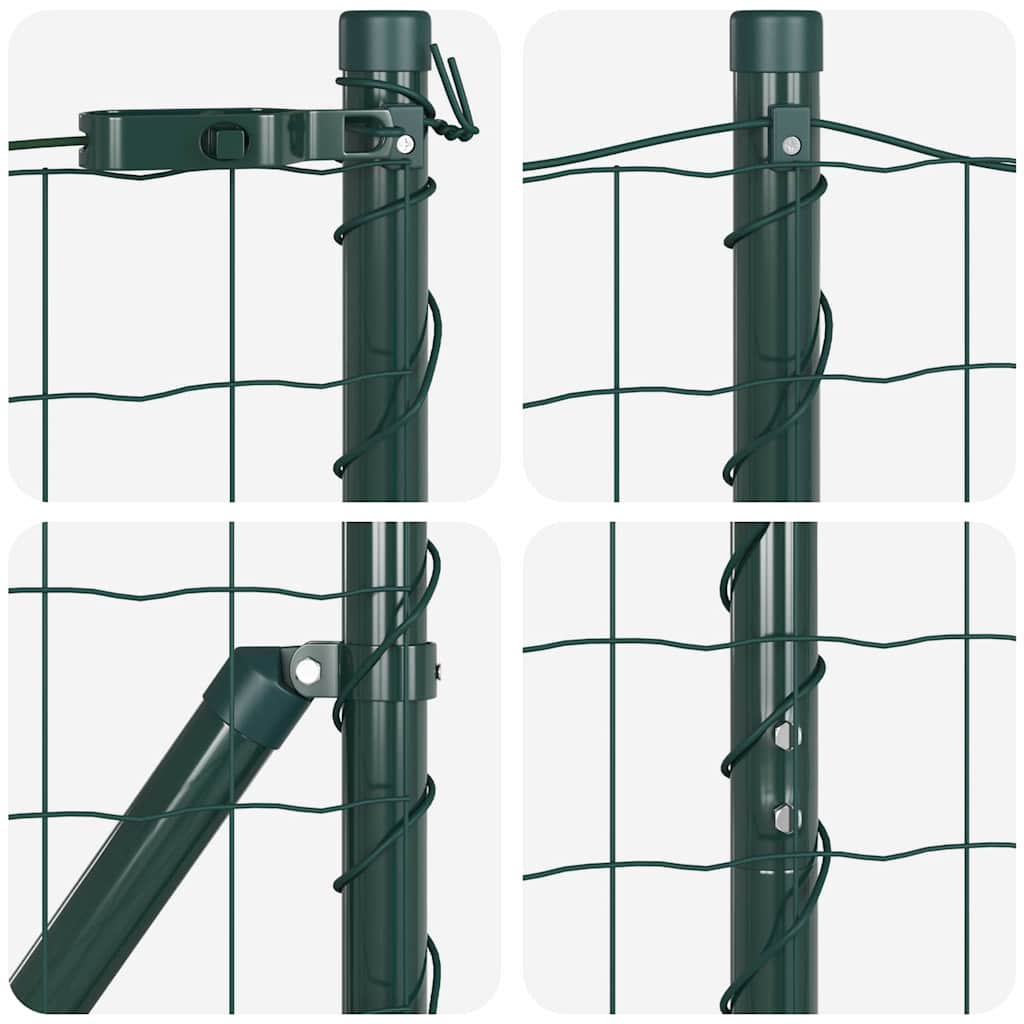 vidaXL Ogrodzenie spawane do mocowania w gruncie 10 x 1 m (S x W)