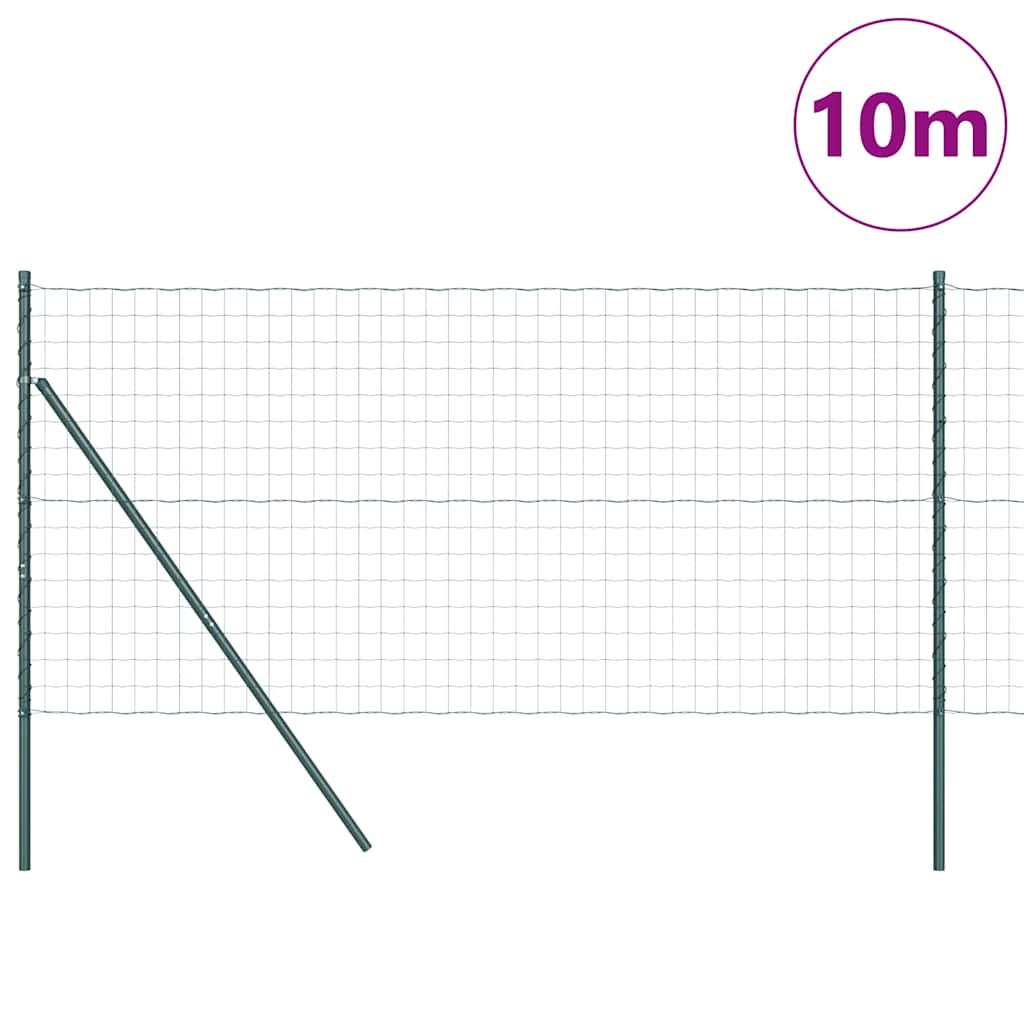 vidaXL Ogrodzenie spawane do mocowania w gruncie 10 x 1 m (S x W)