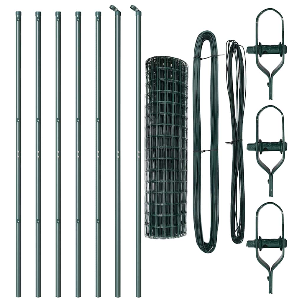 vidaXL Ogrodzenie spawane do mocowania w gruncie 10 x 1,2 m (S x W)