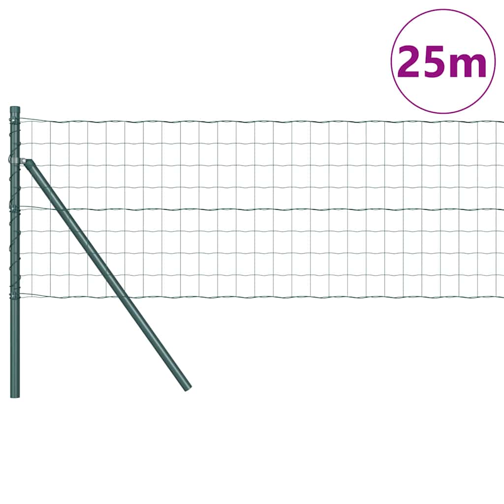 vidaXL Ogrodzenie spawane do mocowania w gruncie 25 x 0,8 m (S x W)