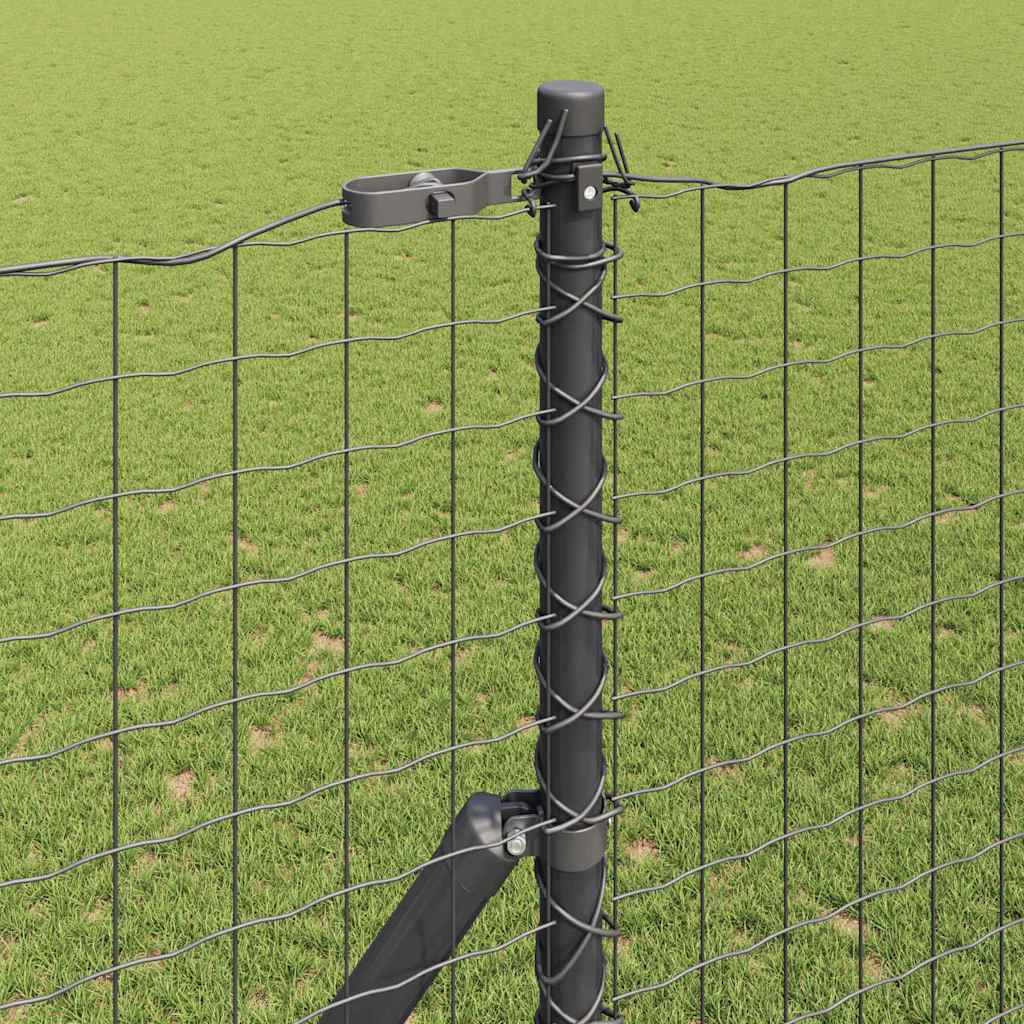 vidaXL Ogrodzenie spawane do mocowania w gruncie 10 x 1,5 m (S x W)