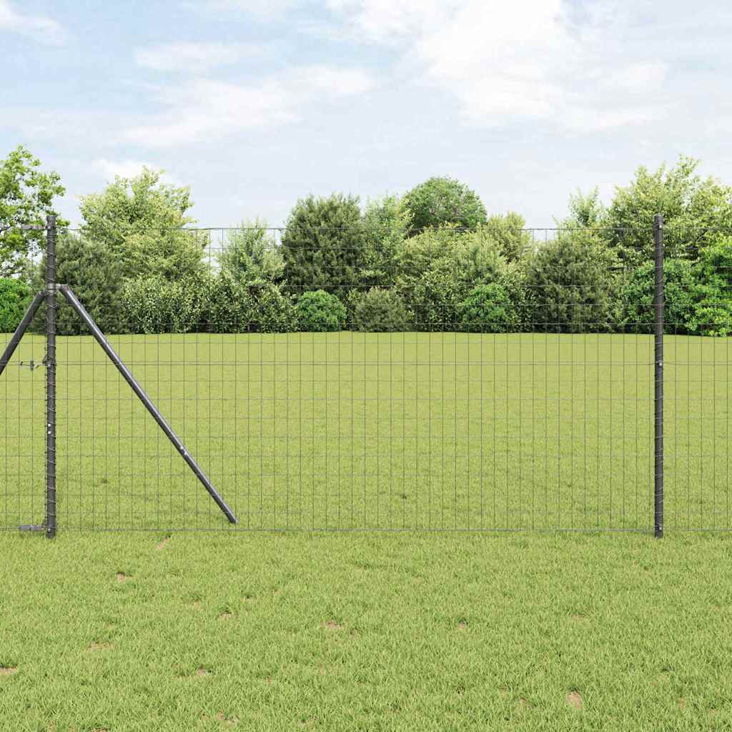 vidaXL Ogrodzenie spawane do mocowania w gruncie 10 x 1 m (S x W)