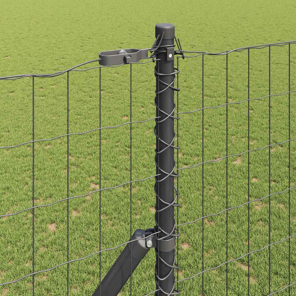 vidaXL Ogrodzenie spawane do mocowania w gruncie 10 x 1,5 m (S x W)