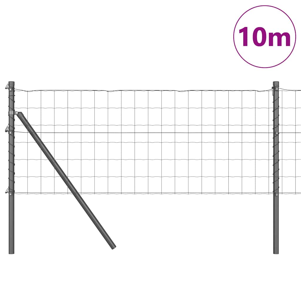 vidaXL Ogrodzenie spawane do mocowania w gruncie 10 x 0,6 m (S x W)