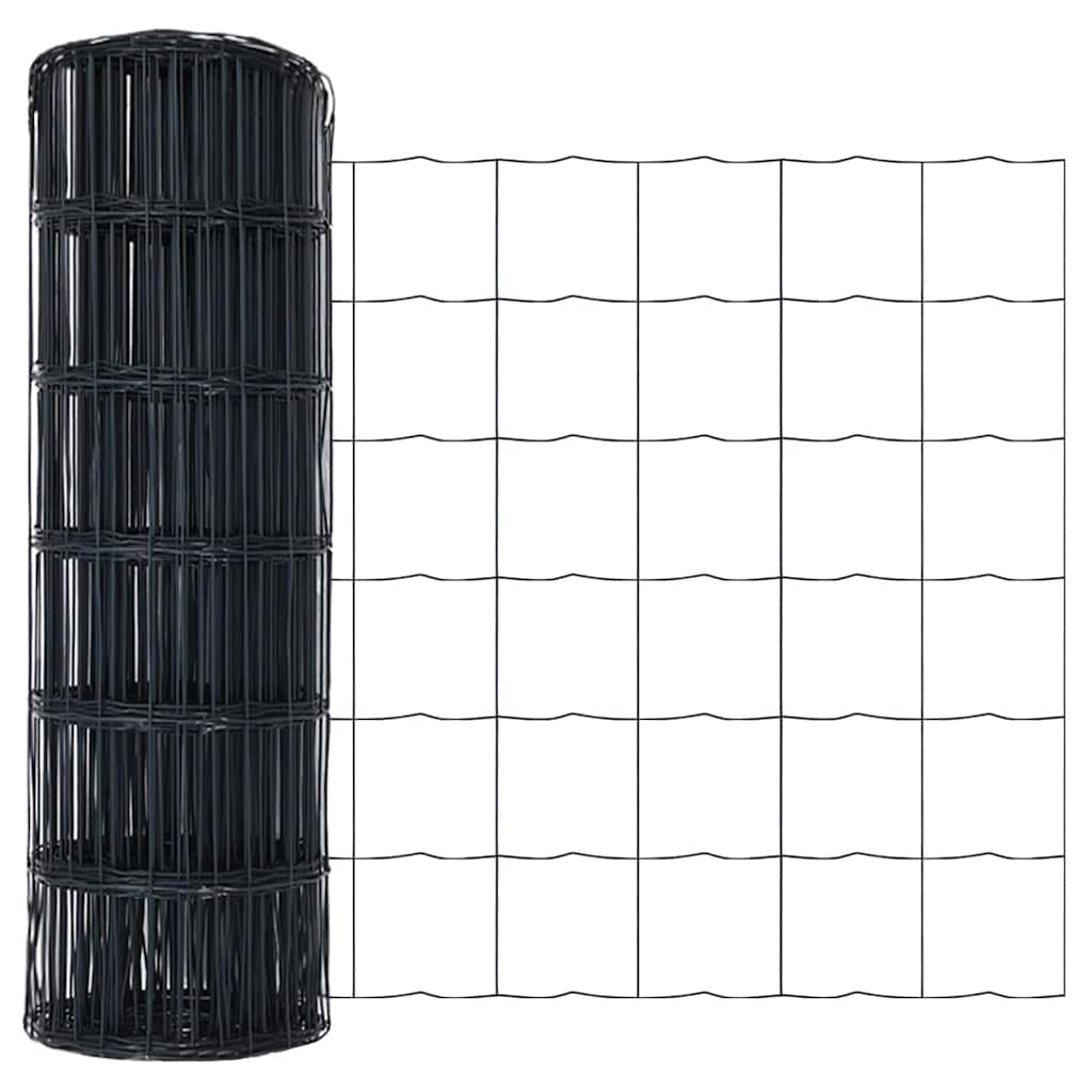 vidaXL Ogrodzenie spawane do mocowania w gruncie 10 x 0,6 m (S x W)