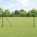 vidaXL Ogrodzenie spawane do mocowania w gruncie 10 x 1 m (S x W)