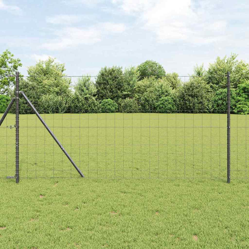 vidaXL Ogrodzenie spawane do mocowania w gruncie 10 x 1,2 m (S x W)
