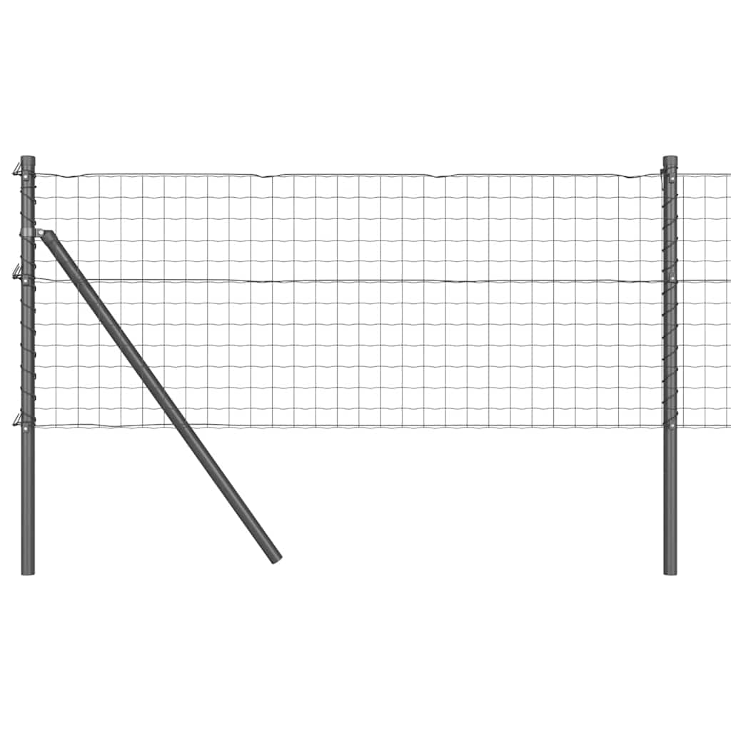vidaXL Ogrodzenie spawane do mocowania w gruncie 25 x 0,8 m (S x W)