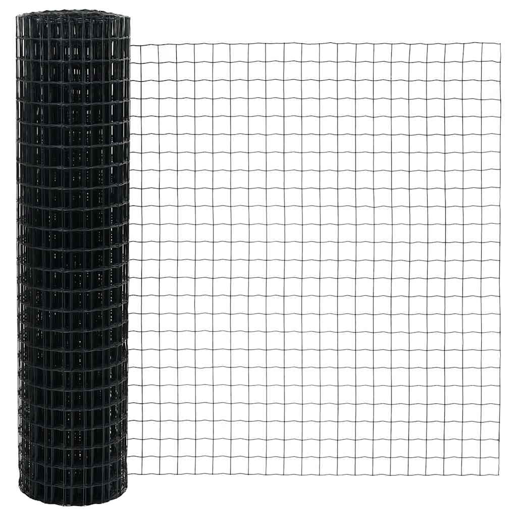 vidaXL Ogrodzenie spawane do mocowania w gruncie 25 x 1 m (S x W)
