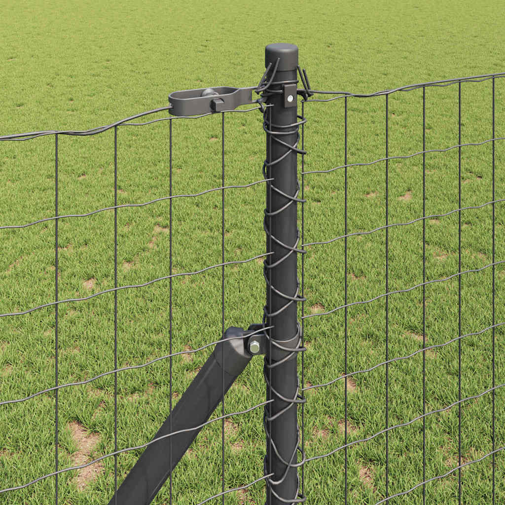 vidaXL Ogrodzenie spawane do mocowania w gruncie 25 x 1,2 m (S x W)