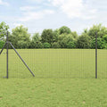 vidaXL Ogrodzenie spawane do mocowania w gruncie 25 x 1,2 m (S x W)