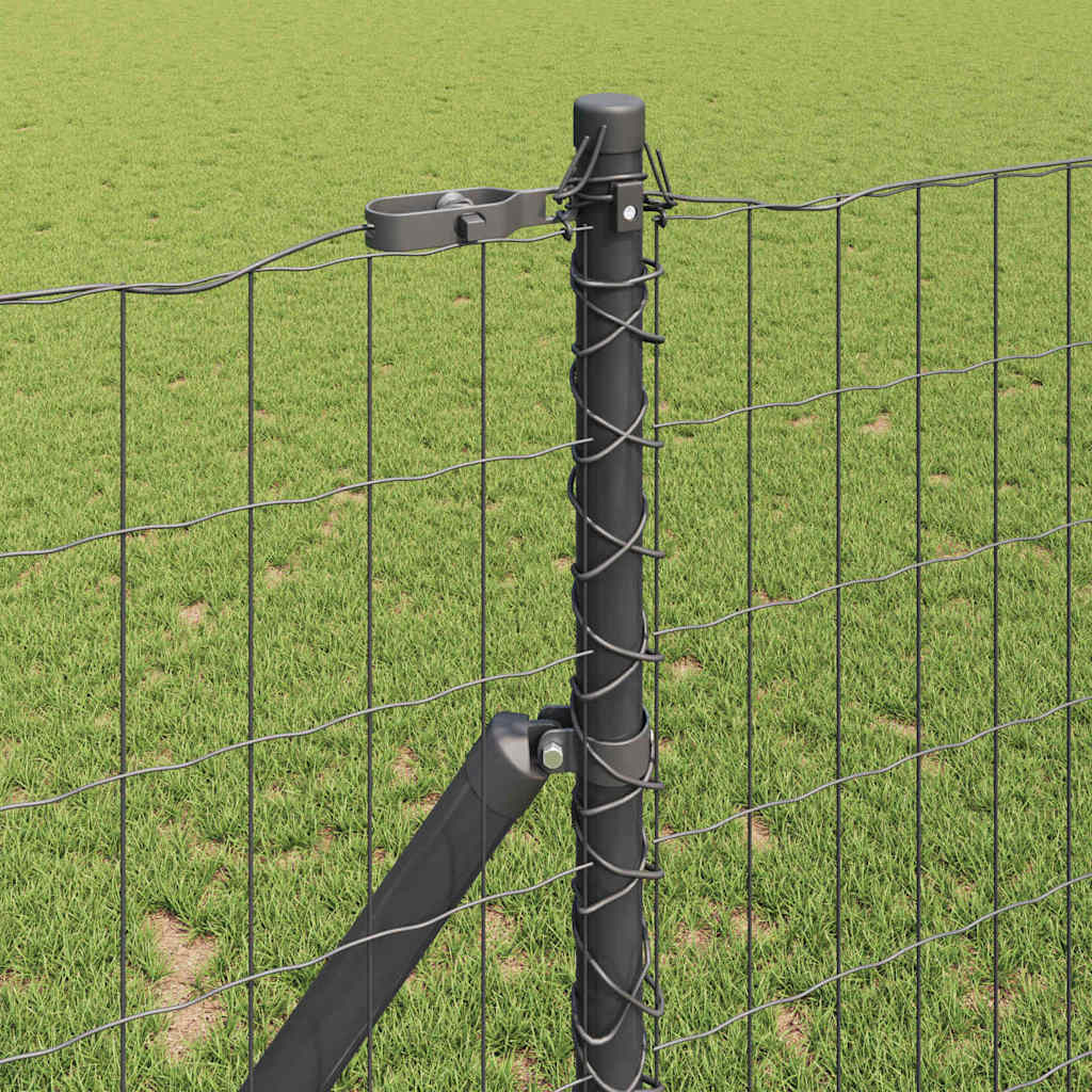 vidaXL Ogrodzenie spawane do mocowania w gruncie 25 x 1 m (S x W)