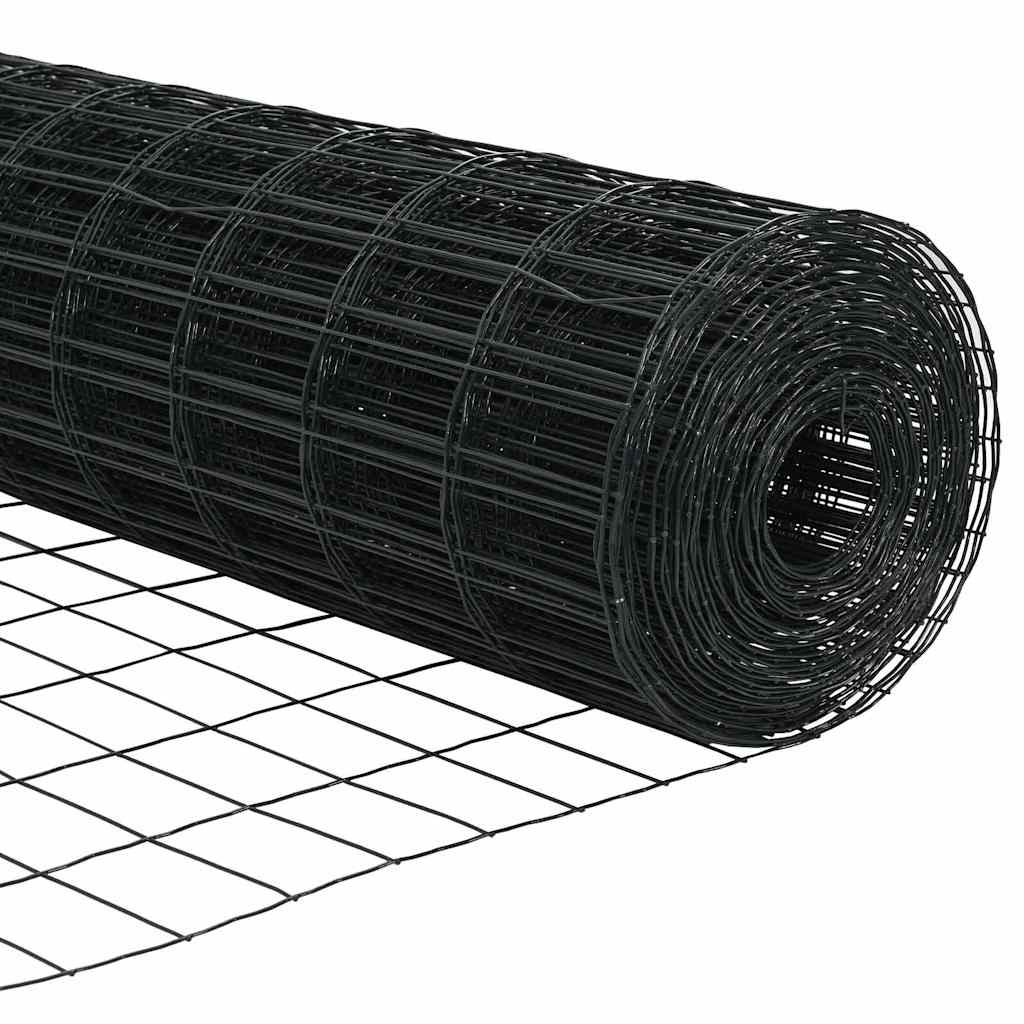 vidaXL Ogrodzenie spawane do mocowania w gruncie 25 x 1,2 m (S x W)